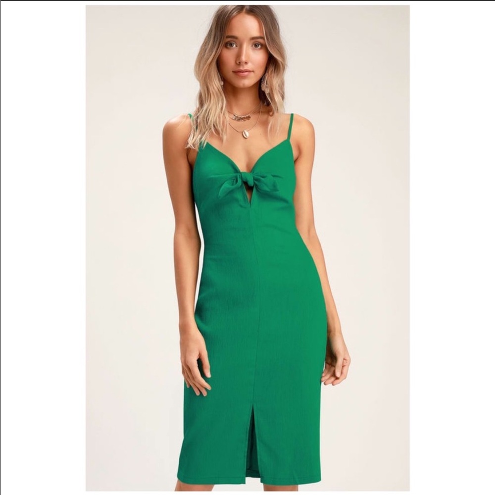 ASTR green dress